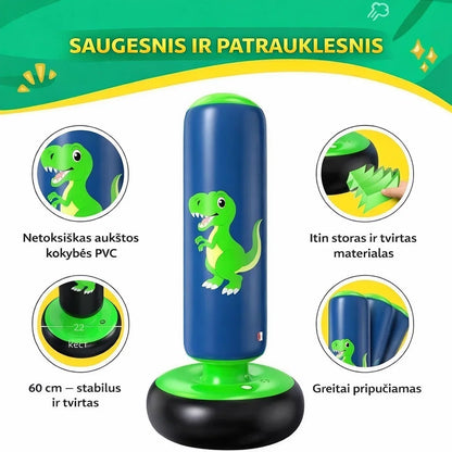 SmūgioDraugas – Pripučiamas bokso maišas aktyviems vaikams